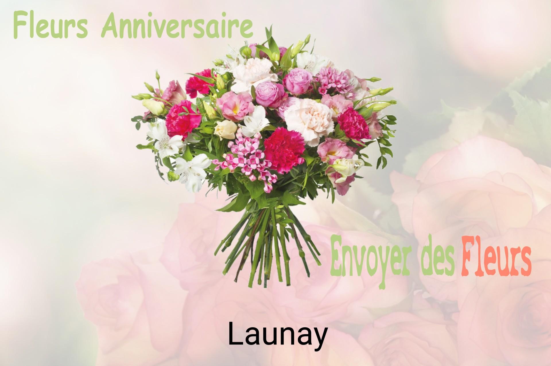 Bouquet de fleurs d’anniversaire livré à Launay